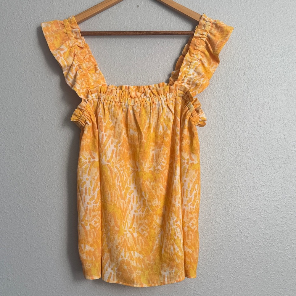 NWT Medium Sleeveless ruffle strap top, LuLaRoe Daisy